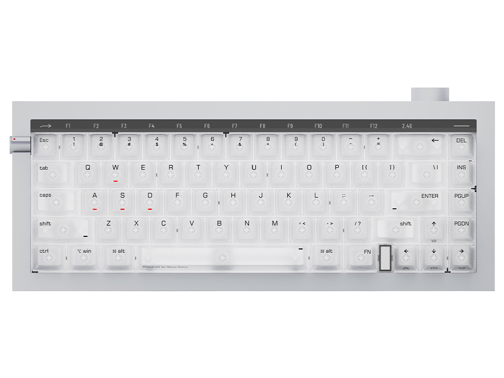 Lofree Hyzen67 Tri-Mode Wireless Nexus Switch 65% Mechanical Keyboard - Silver
