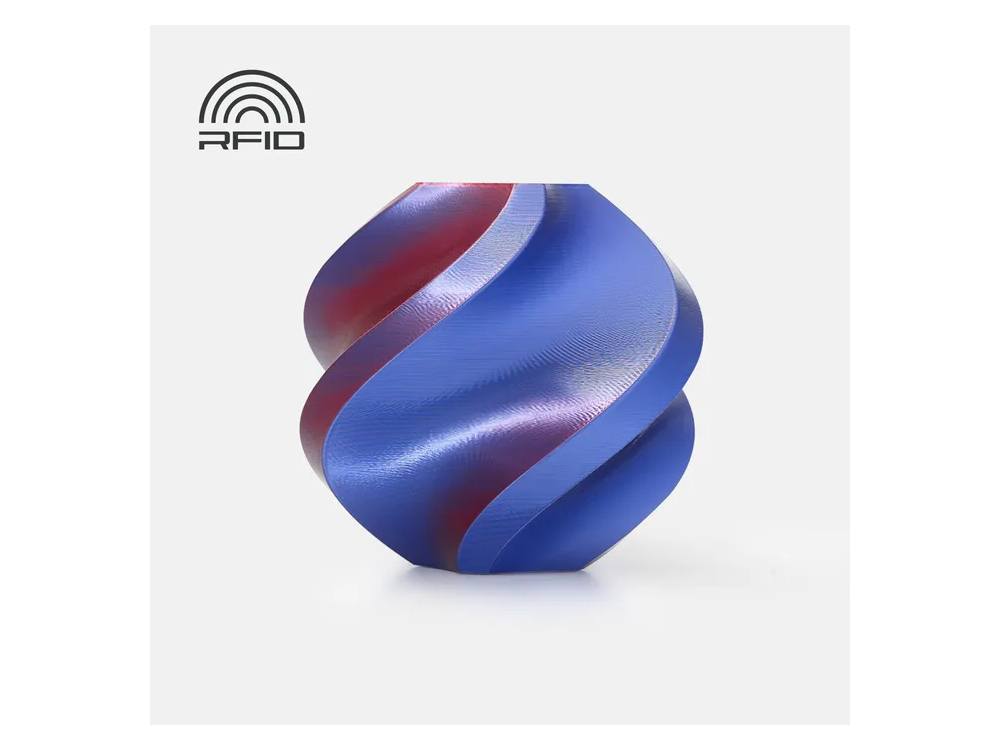 Bambu Lab Filament PLA Silk 1.75mm Multi Color with Spool - Midnight Blaze