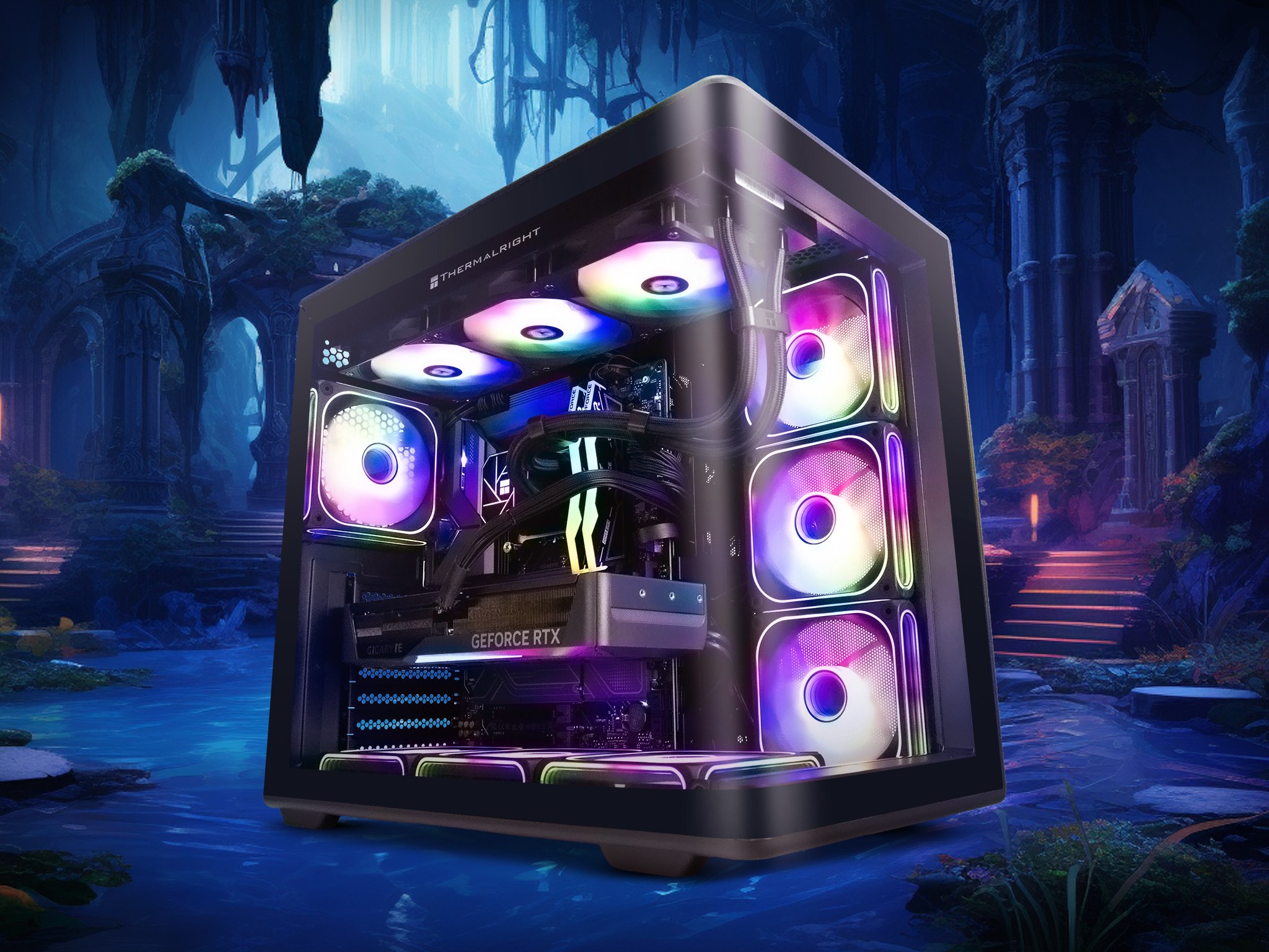 Centre Com Aqua II Ultra 5 250K RTX 5070 Gaming PC with Windows 11