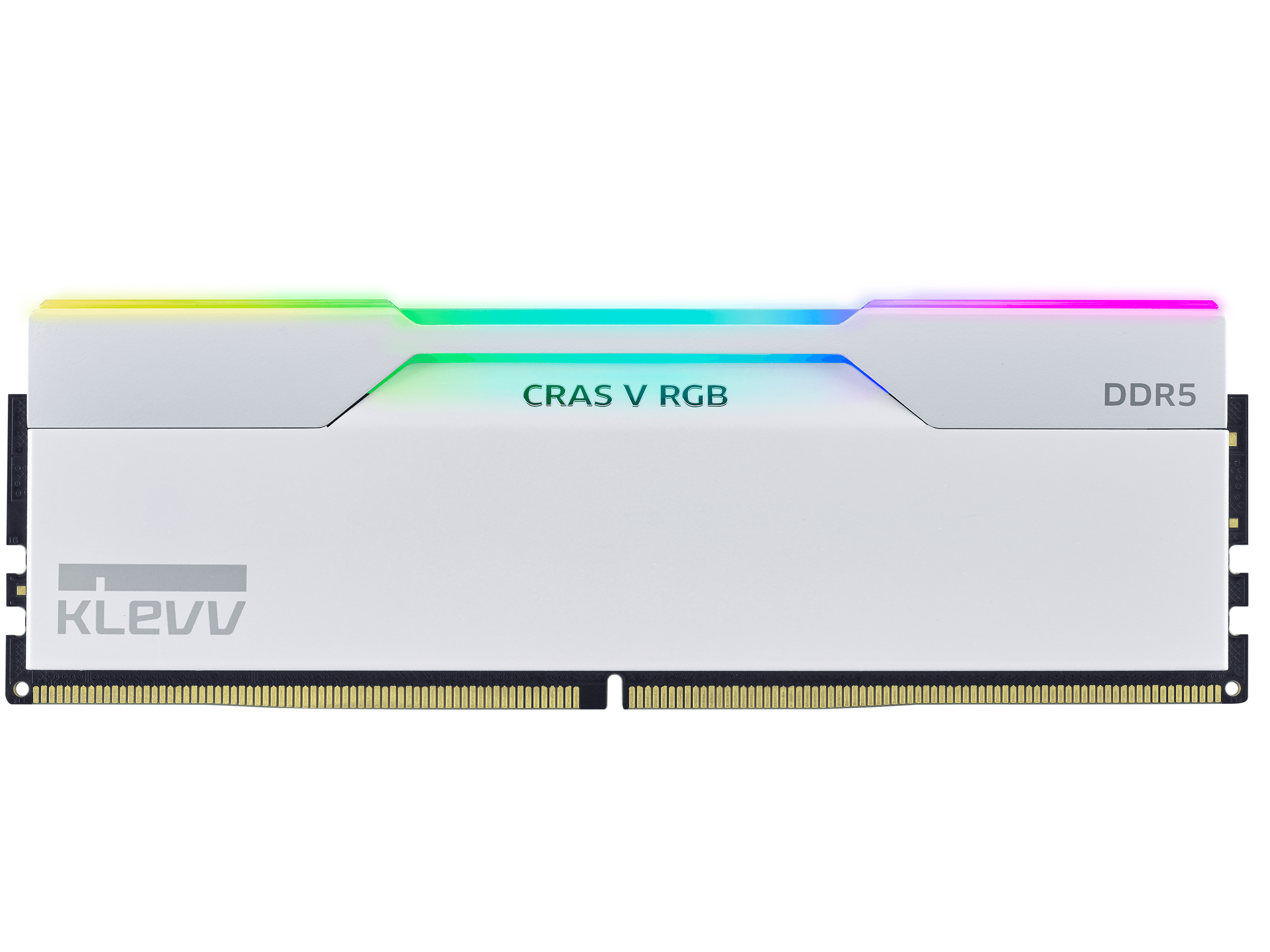 Klevv CRAS V RGB 32GB (2 x 16GB) DDR5 6000MHz CL30 Desktop Memory - White thumbnail 2