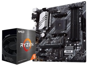 AMD Ryzen 5 5600X + ASUS Prime B550M-A Motherboard Bundle [AMD