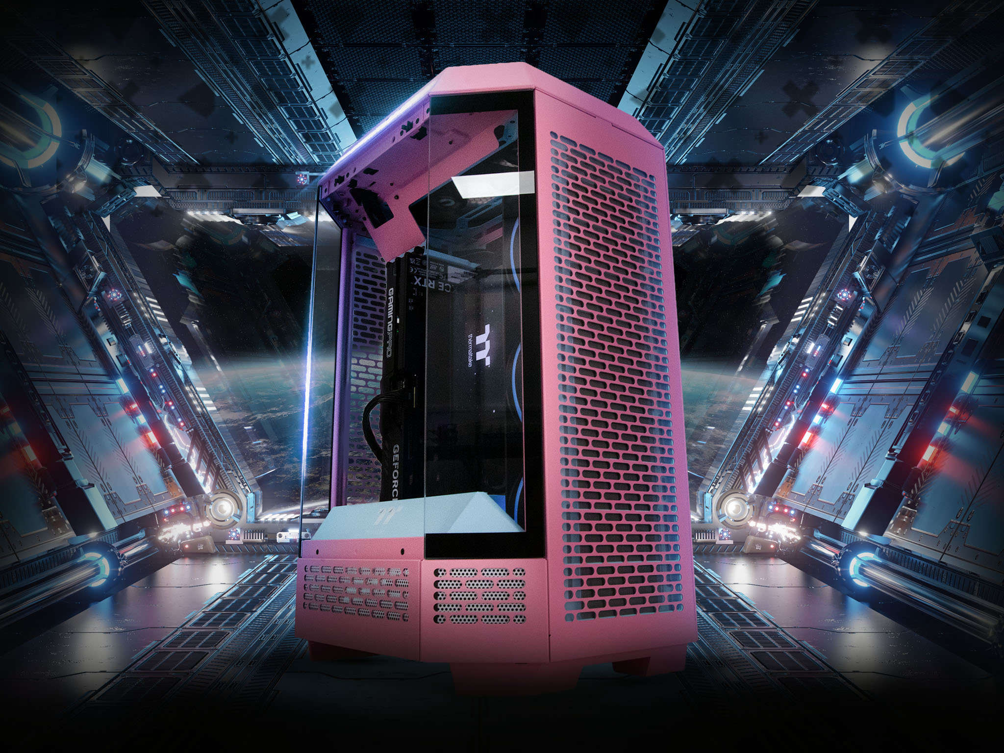 Centre Com x TT Gaming Tower 300 Pink Ultra 7 270K Plus RTX 5070